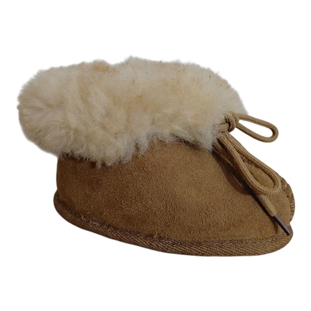 Deerfield Leathers Baby Shearling Moccasin Booties